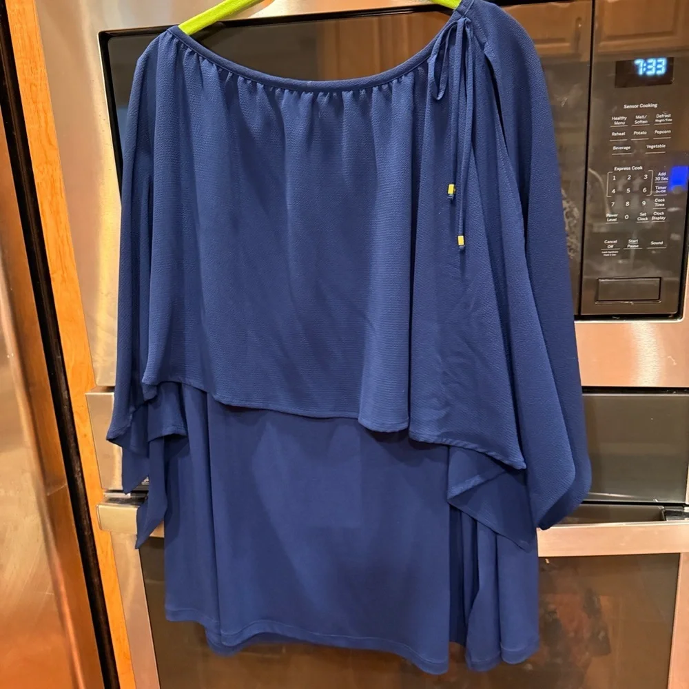 Michael‎ Kors Navy Blouse